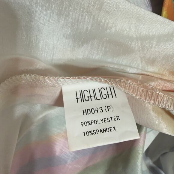 Love Highlight Women’s M Mini Dress Butterfly Sleeves Ruffle Waist Tie - Picture 15 of 16